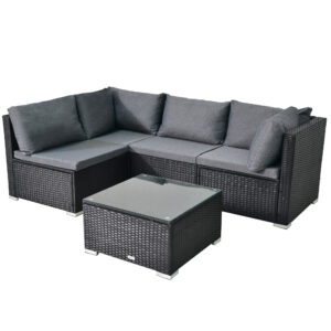 Outdoor Modular Lounge Sofa Bondi - Black