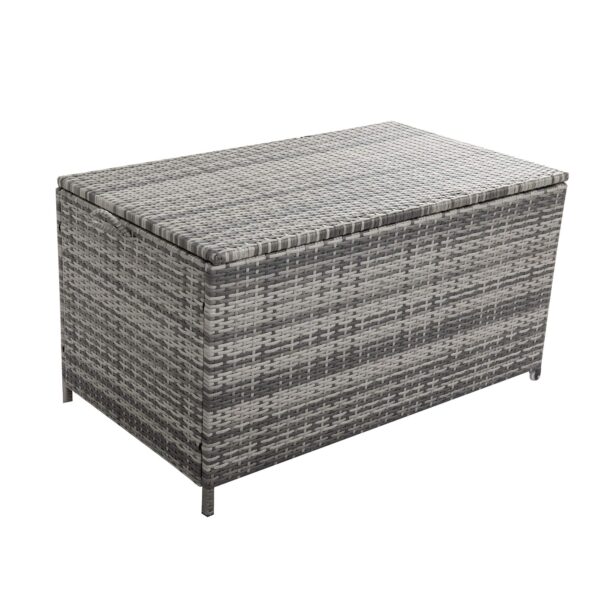 Outdoor PE Wicker Storage Box Garden 320L-Grey