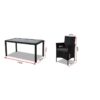 images DREAMO Dining Table Set Size