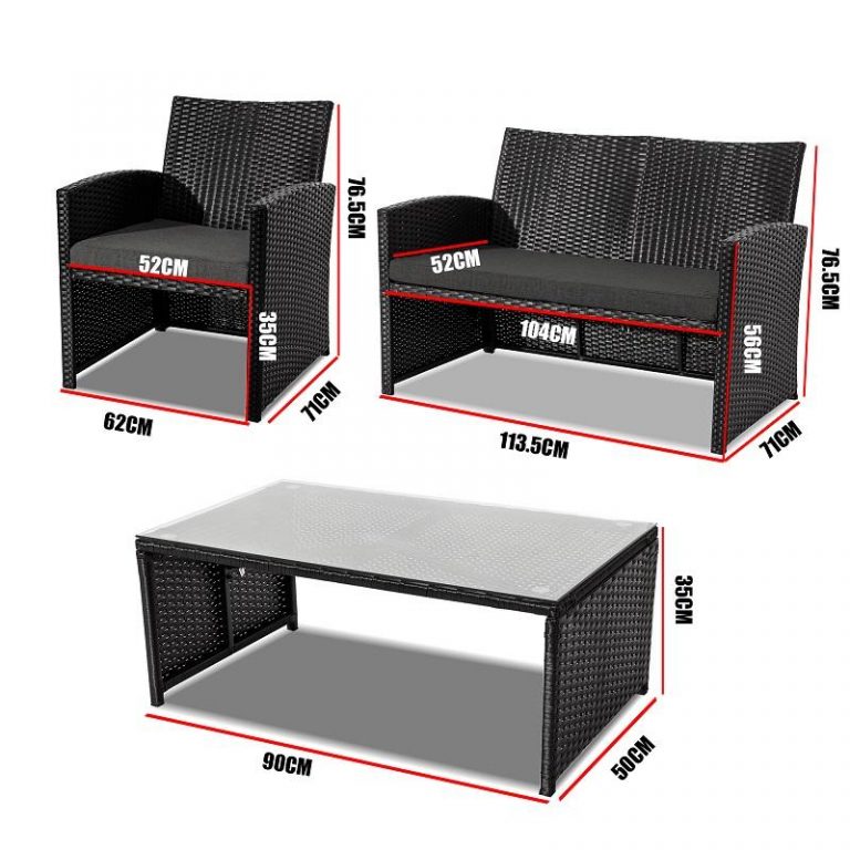DREAMO Lounge Sofa Set Size