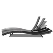 DREAMO PE Wicker Outdoor Sunbed Adjustable