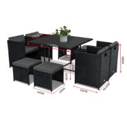 DREAMO Outdoor Dining Set Size