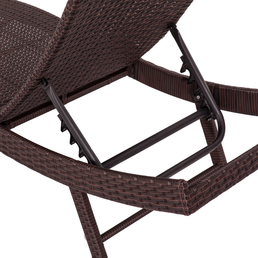 DREAMO PE Wicker Outdoor Sunbed Details Show