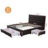 DREAMO Fabric Bed Frame Size