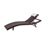DREAMO PE Wicker Outdoor Sunbed