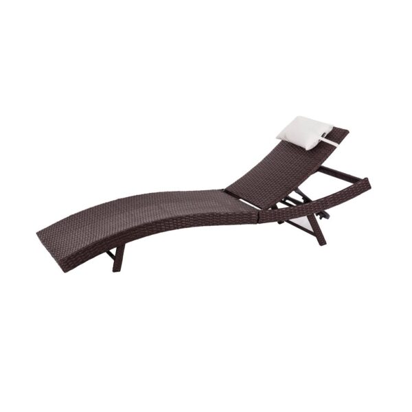 DREAMO PE Wicker Outdoor Sunbed