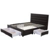 DREAMO Fabric Bed Frame Hidden Storage Space