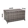 DREAMO PE Wicker Storage Box Size