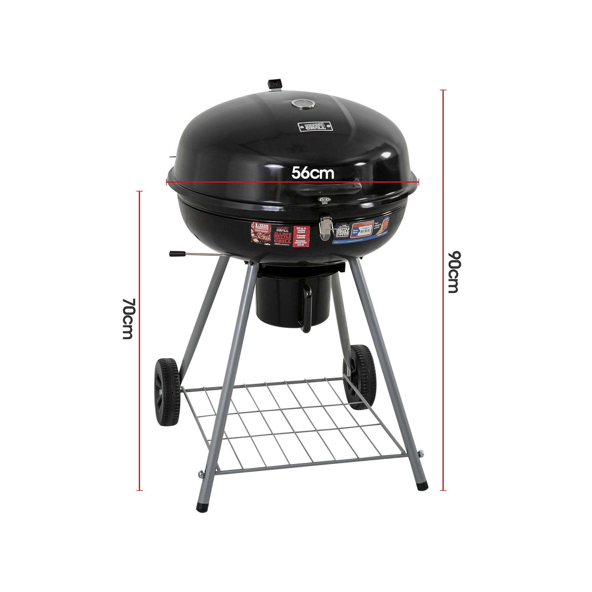 DREAMO Portable Charcoal Roaster Size